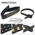 thumbnail image 3 of MYG Metal Spike Studded Adjustable Heavy Duty Genuine Leather Guitar Strap, 3 of 9