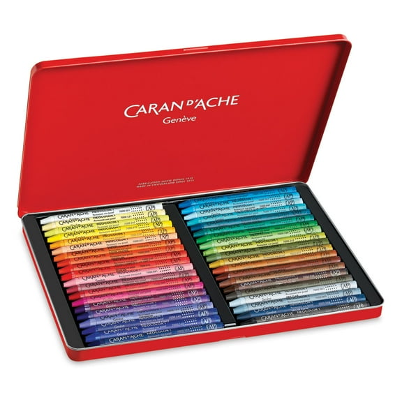 Caran d'Ache Neocolor I Wax Pastels - Assorted Colors, Set of 40