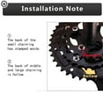 thumbnail image 3 of BUCKLOS Mountain Bicycle Chainwheel 10-Speed 42/32/24T Bike Chainring MTB Cycling Triple Chainwheel, 3 of 7