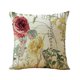 thumbnail image 2 of Juego de 4 fundas de cojín de 45x45cm, bonitas fundas de almohada decorativas con estampado de flores para sofá cama, dormitorio, silla, jardín, 2 of 5