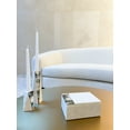 thumbnail image 4 of White Marble Grey Pearl Candle Holders Small / White, 4 of 10