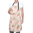 thumbnail image 3 of Uemuo Strawberries Pattern Waterproof Apron Adjustable Dishwasher Apron- Apron for Women Men Heavy Duty Work Apron for Dishwashing Chemical Lab, 3 of 9