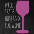 thumbnail image 3 of CafePress - Husband For Wine Long Sleeve Dark T Shirt - Long Sleeve Dark T-Shirt, 3 of 4