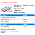 thumbnail image 2 of Cabin Air Filter - Compatible with 2004 - 2011 BMW X3 2005 2006 2007 2008 2009 2010, 2 of 2
