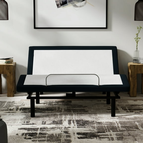 King Bed Adjustable Base: Massage, Led Ambient , Metal Night Zero , Legs