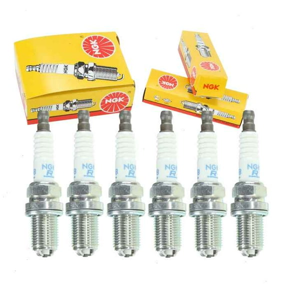 6 pc NGK Standard Spark Plugs compatible with BMW 325Ci 2.5L L6 2001-2006