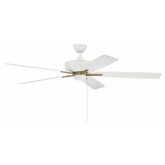 Craftmade S605-60Wwok Super Pro 60" 5 Blade Indoor Ceiling Fan - White