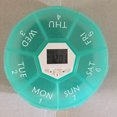 thumbnail image 2 of EeaseCA Portable Electronic Digital Pill Box Timer with Alarm Date Display Smart Pill Case Reminder (Green), 2 of 8