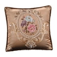 thumbnail image 4 of Funda de almohada de jacquard con estampado de flores de lujo Strade Fareast Limited Estilo B 48 cm x 48 cm, 4 of 8