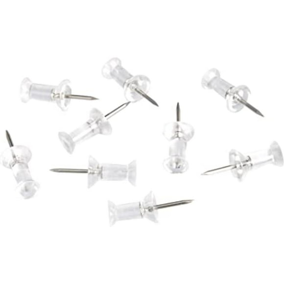 DEBGFS Pinces à Pousser, Couleurs Assorties, Pointe en Acier, pushpin Plastique pushpin Colle à Ongles.,600 Pcs