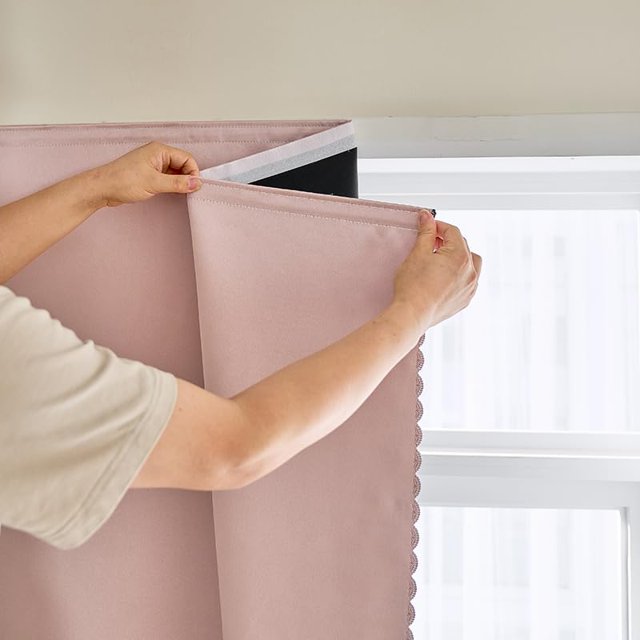 Cortinas opacas AJAZZ autoadhesivas portátiles, paquete de 1 unidad