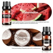 Aofmee Essential Oils Set, Rosemary Oil - Coconut, Orange Variety of Scents, for Use with Diffuser Oil, Aromatherapy, Relaxation, Candle Making Kit (6 X 10ML)