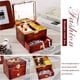 thumbnail image 1 of Caja de música de piano de bailarina giratoria clásica Cajas de joyería con mecanismo de relojería (Borgoña) Ndcxsfigh Nuevos Originales, 1 of 4