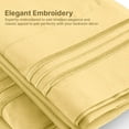 thumbnail image 4 of CGK Linens 3-Piece Ultra Soft & Comfy Hotel Luxury Sheet Set - Twin Size Cooling Bed Sheet Fits 8"-16" Mattresses, Yellow, 4 of 7