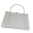 thumbnail image 3 of Bolso de mano de noche elegante bolso de noche para cena, vacaciones, regalo de cumpleaños Plata, 3 of 8