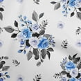 thumbnail image 1 of oneOone Cotton Cambric Medium Blue Fabric Floral Sewing Fabric By The Yard Printed Diy Clothing Sewing Supplies 42 Inch Wide, 1 of 4