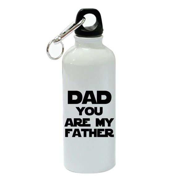Dad You Are My Father White Aluminum Sports 20 oz Water Bottle