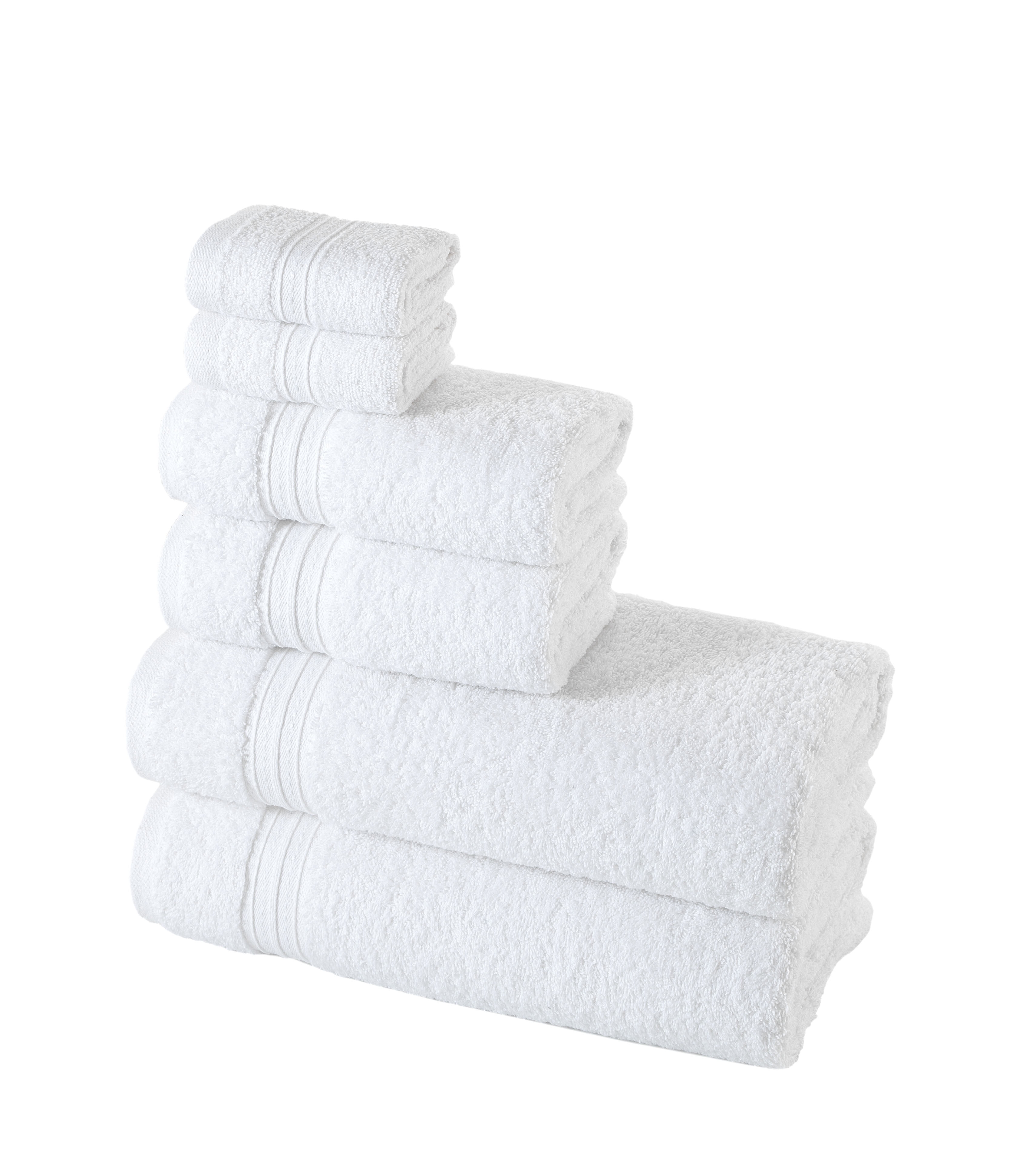 Halley Bath Towels 6Piece Set 100 Turkish Cotton Ultra Soft