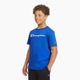 thumbnail image 4 of Champion Boys Signature Logo Short Sleeve Tee - Blue - Size Large, 4 of 5