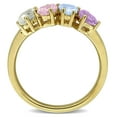 thumbnail image 6 of Everly Women's 1 3/5ct TGW Multi-Gemstone Yellow Plated Sterling Silver 4-Stone Ring, 6 of 10