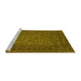 thumbnail image 2 of Ahgly Company Machine Washable Indoor Rectangle Abstract Yellow Modern Area Rugs, 2' x 4', 2 of 4