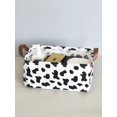 thumbnail image 1 of 1pc Grey Rabbit Pattern Fabric Desktop Storage Basket For Home Organization, 1 of 4