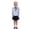 V101-Blue, variant on WhouRiu Girls Back To School Blouses Floral Graphic Short Sleeve Button Down Shirts Kids Casual Comfortable Cute Everyday Shirts,9-10 Years