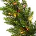 thumbnail image 2 of Vickerman Camdon Fir 14 Inch Artificial Pre Lit Christmas Garland, Green, 2 of 3