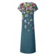 thumbnail image 5 of Vestido largo de playa para mujer con estampado de verano bohemio de manga corta con volantes Pompotops ghjkhdj10884, 5 of 5