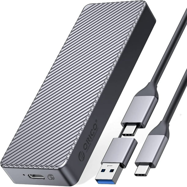 Clé USB3.1 Type-C à M.2 M Boîtier SSD NVMe SSD Box Boîtier de