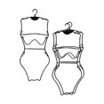 thumbnail image 4 of 3Pcs Top Swivel Hook Bathing Suit, Hangers Bathing Suit Holder, Bikini Hangers, Swimsuit Hangers Space Saving for Dresses, Robes Sleepwear Black, 4 of 8