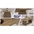 thumbnail image 5 of Hassch 2-Tier Modern Coffee Table, Center Table with Storage Shelf for Living Room, Easy Assembly, Wood Color, 5 of 6