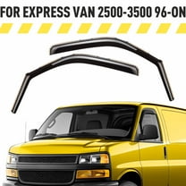 AEROGUYS In-Channel Window Deflectors Extra Durable Window Visors Rain Guards Fit for Chevy Express Van 2500/3500 1996-2026, Sun Visors, Wind Vent for Shades, Exterior Car Accessories - 2pcs.AG0554