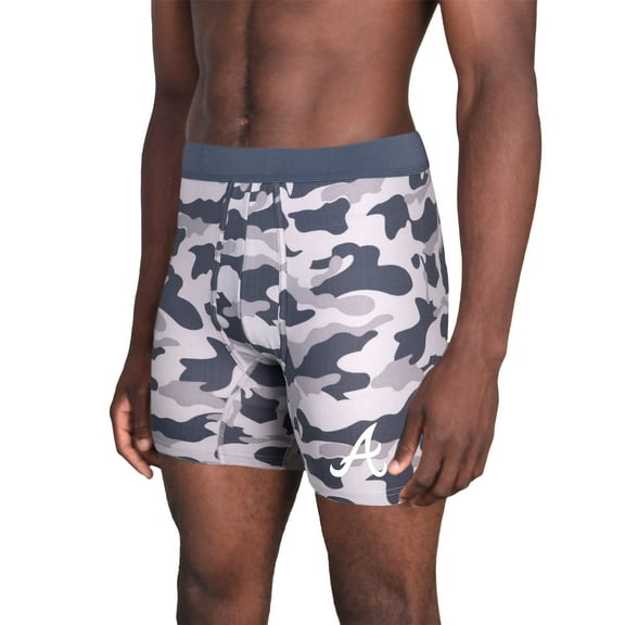 Men's Concepts Sport  Charcoal Atlanta Braves Invincible Knit Boxer Brief