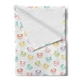 thumbnail image 2 of Baby Soft Flannel Fleece Throw Blanket, Funny Panda Bears Colorful Animals Cheerful Smile Wild Kids Nursery Baby Concept, Cozy Plush for Indoor and Outdoor Use, 70" x 90", Multicolor, by Ambesonne, 2 of 5