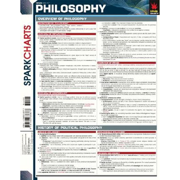 Sparknotes Sparkcharts: Philosophy (Sparkcharts) (Paperback)