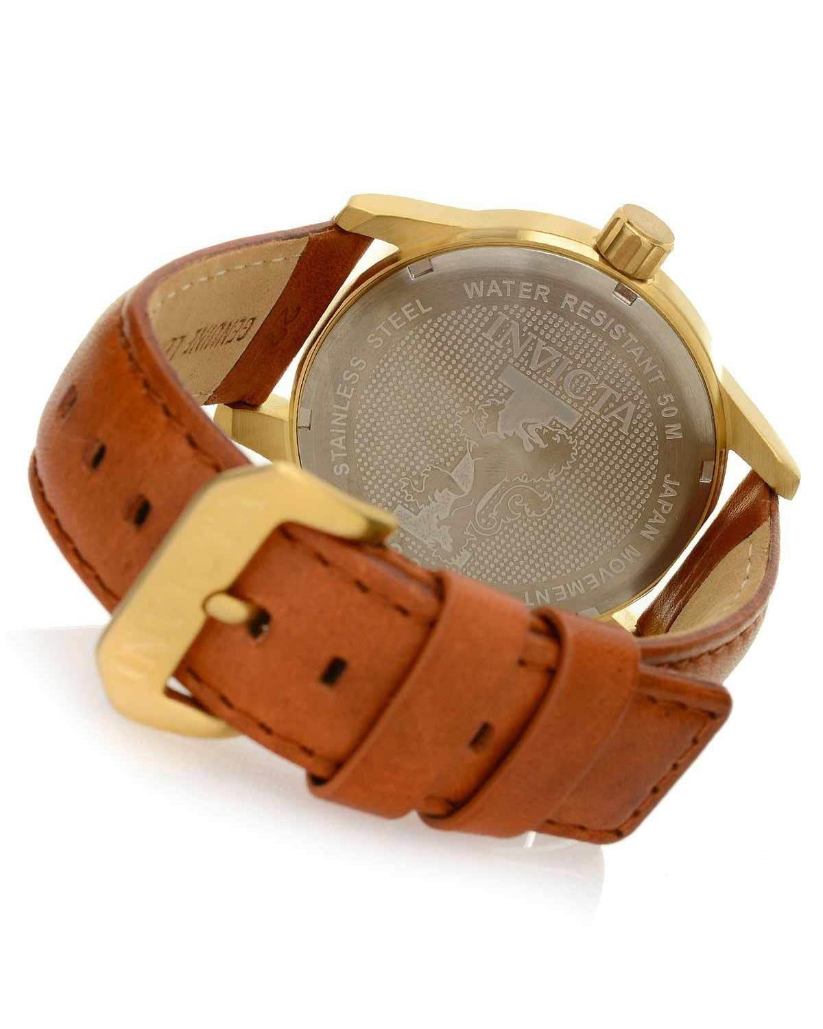 Invicta leather 2025 watch price