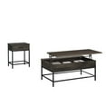 thumbnail image 2 of 2 Piece Brown MDF Lift Top Coffee and End Table Set, 2 of 5