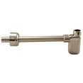 thumbnail image 2 of Westbrass Console Sink Trim Kit with European flat trap, Bullnose Lines and Lever Handle Angle Stops, Polished Nickel, 2 of 12