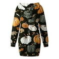thumbnail image 6 of Drses‌‌ ‌‌‌‌‌‌‌‌‌‌‌‌‌‌‌‌‌‌‌‌‌‌‌‌‌‌‌‌‌‌Women's Halloween Hoodie Dress - Long Sleeve Graphic Pullover with Pockets Spooky Casual Outfit, 6 of 7
