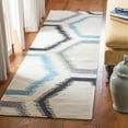 thumbnail image 2 of SAFAVIEH Dhurries Taryn Geometric Runner Rug, Ivory/Multi, 2'6" x 8', 2 of 9