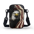 thumbnail image 2 of HELLHERO Eagle American flag Double Layer Women Shoulder Bag with Double-layer for Crossbody Bag, 2 of 7