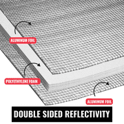 SEALTECH Heavy Duty 5mm Reflective Insulation Roll - Premium Foam Core Radiant Barrier for Energy Conservation -Commercial Grade Soundproofing Thermal Shield for Indoor and Outdoor Use (24 X 75)