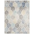 thumbnail image 3 of SAFAVIEH Madison Leighton Geometric Area Rug, Ivory/Blue, 10' x 14', 3 of 10