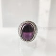 thumbnail image 4 of Amethyst Mans Ring, Natural Amethyst, February Birth, Silver Jewelry, 925 Silver Ring, Birthday Gift, Heavy Mens Ring, Arabic Design, Ottoman Style Ring, Christmas, Turkey Mens Signet Ring, 4 of 8