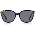 Kate Spade Vienne Polarized Adult Women Black Rounded Cat Eye