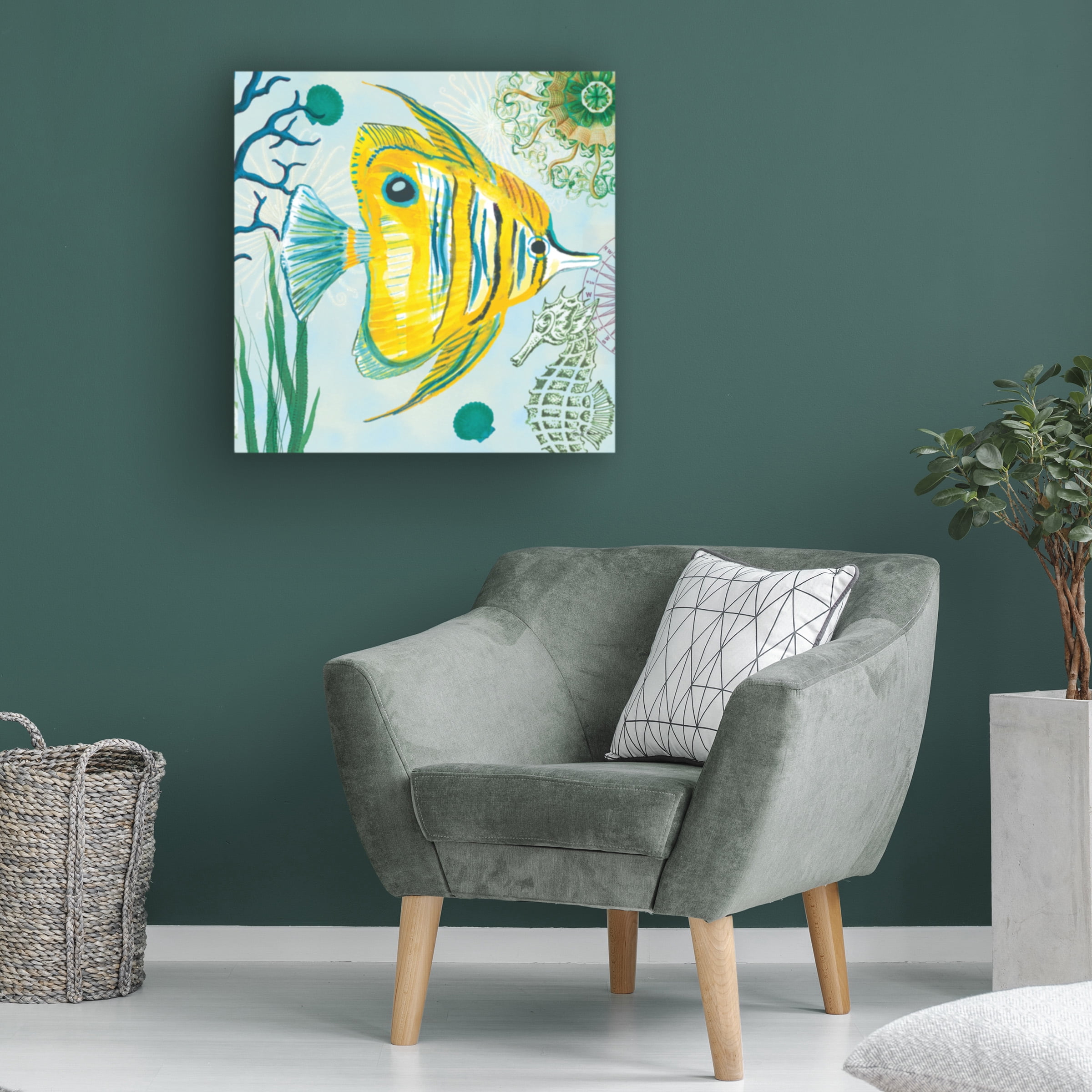 Farida Zaman 'Tropical Underwater III' Canvas Art