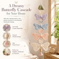 thumbnail image 4 of Butterfly Crochet Hanging DIY Kit Ornament, Garden Theme Indoor Pendant Decor Crochet Craft Kit with Yarn Crochet Hook and Instructions, Handmade Beginner Decorations for Window Porch Wall (A), 4 of 9