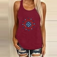 thumbnail image 2 of AnuirheiH American Flag Crop Tank Tops for Women 4th of July Clothes Sleeveless Patriotic Shirts Women Sunflower Printing Round-Neck Sleeveless Shirt Casual Tank Tunic Tops Blouse, 2 of 5