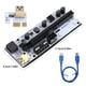 thumbnail image 4 of Seitruly Adaptador PCI-E 1X a 16X, convertidor PCI-Express, puerto de alimentación de 6 pines y 4 pines, dispositivo de minería, accesorios de Cables de computadora Azul, 4 of 8